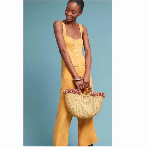 Sancia Alaro Wide-Leg Linen Jumpsuit Anthropologie - Picture 1 of 11